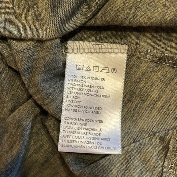 Silence + Noise S sleeveless gray maxi dress black accent & 2 slits up front - Picture 7 of 9